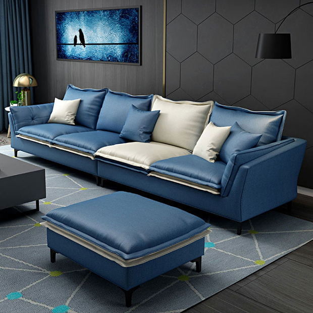 Ghế Sofa bọc da phong cách Bắc Âu FS817 (Nordic sofa)