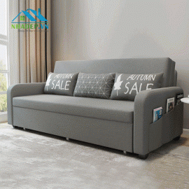 Sofa bed khung kim loại 2in1 FS121 (tặng 3 gối)